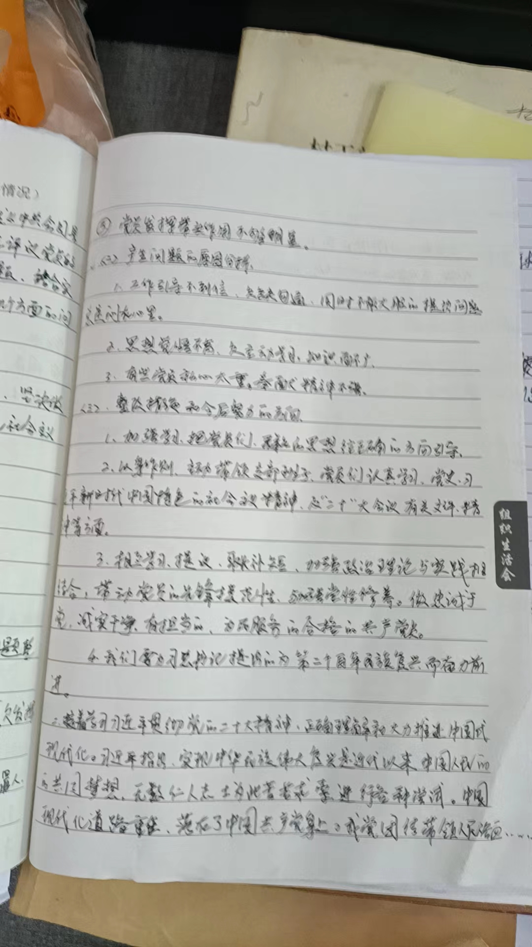 鹰嘴界村2022年度基层党组织生活会