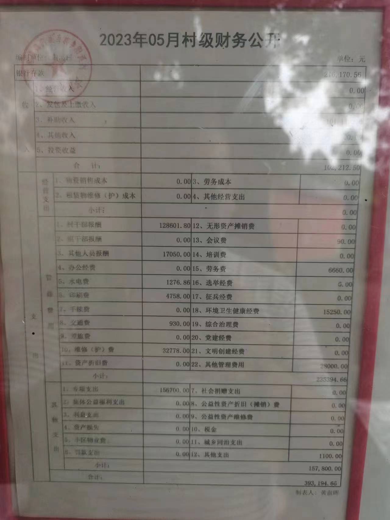 村级财务